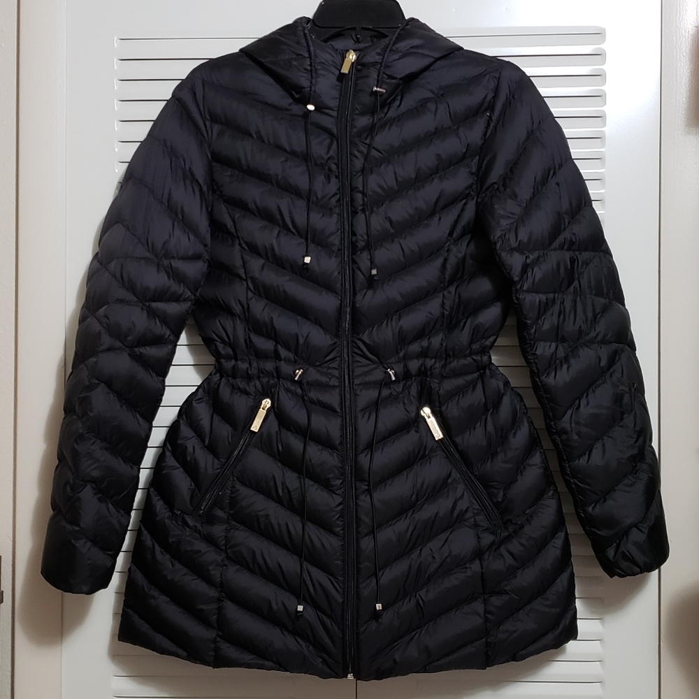 NWT Gallery Hooded Packable Down Puffer Jacket